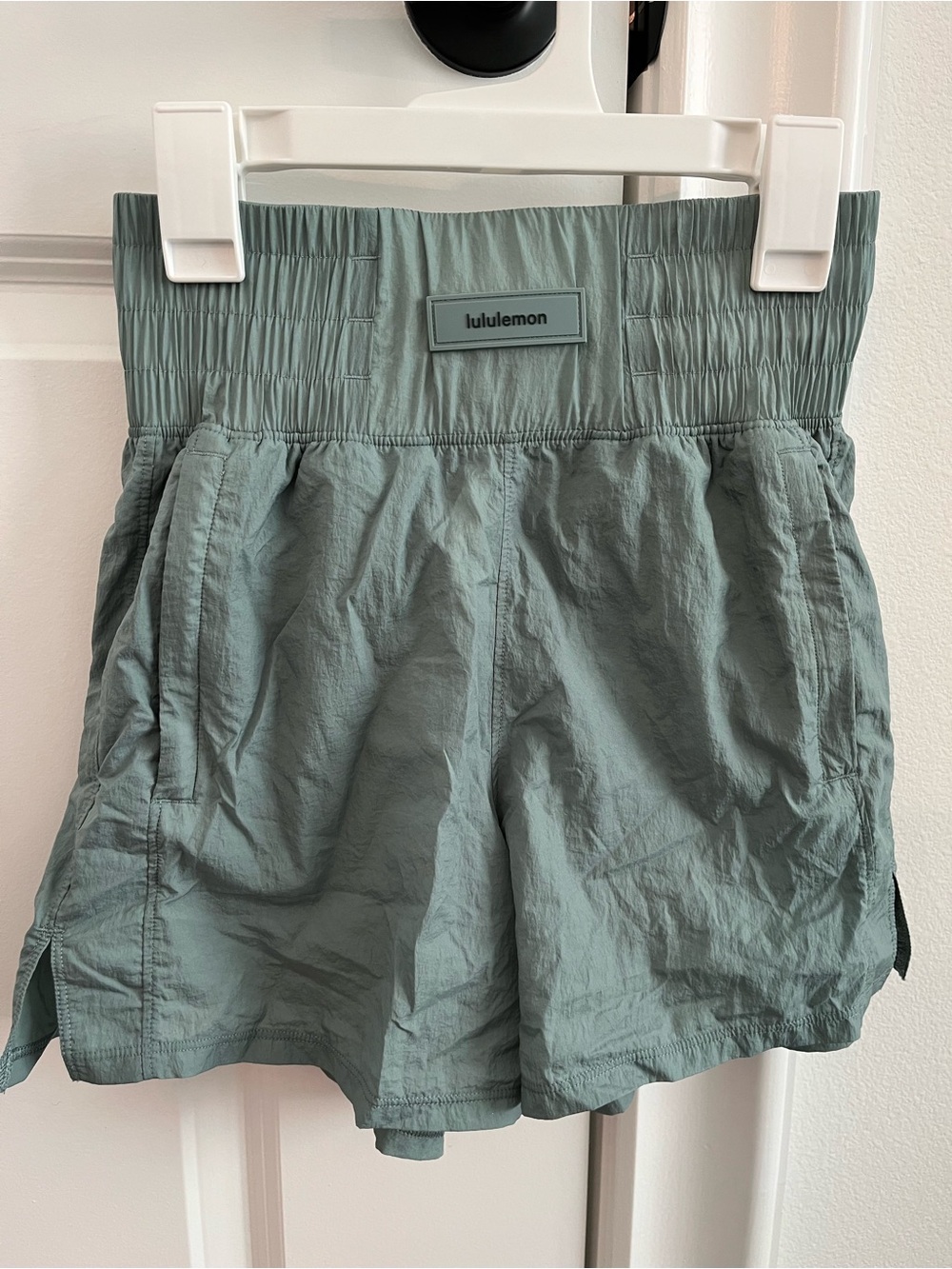 lululemon athletica sage green athletic shorts